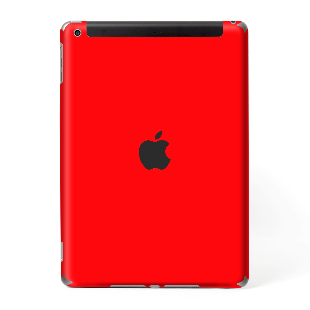 Skins Decal Wrap for Apple iPad 9.7 2017 Solid Red color