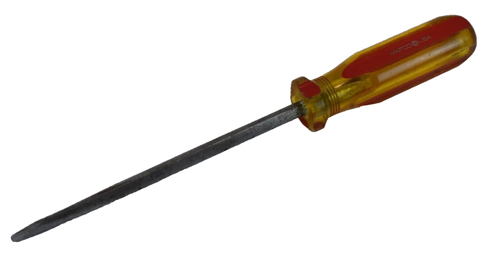 Matco Tools USA SDPS86 3/8" Flat Slotted Long Screwdriver Hard Plastic Handle