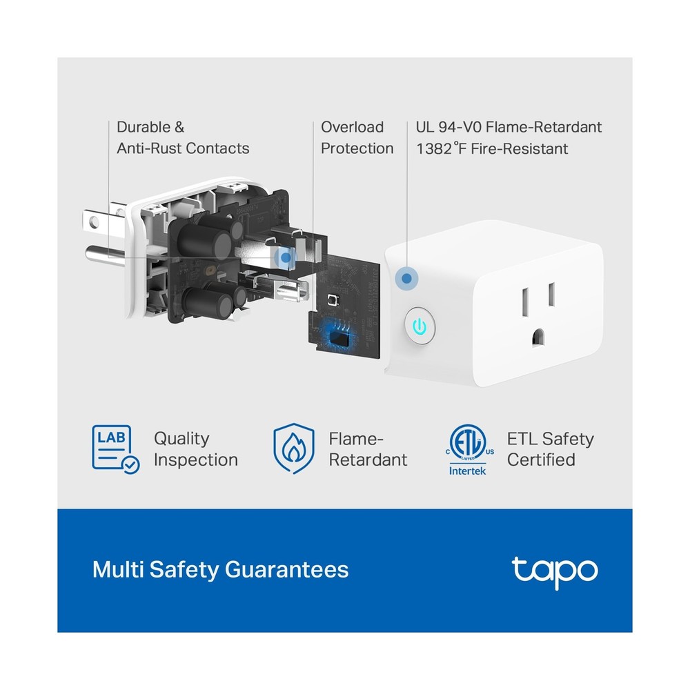 TP-Link Tapo Smart Plug Mini, Matter Compatible, Compatible with Al... Fast Ship