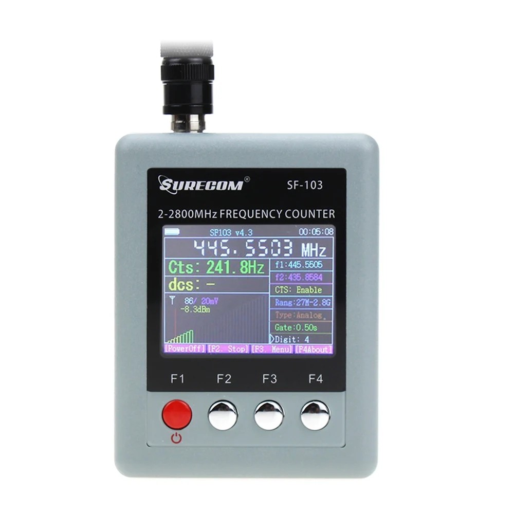 SURECOM SF-103 Frequency Counter 2MHz~2.8GHz For DMR&Analog Handheld Transceiver