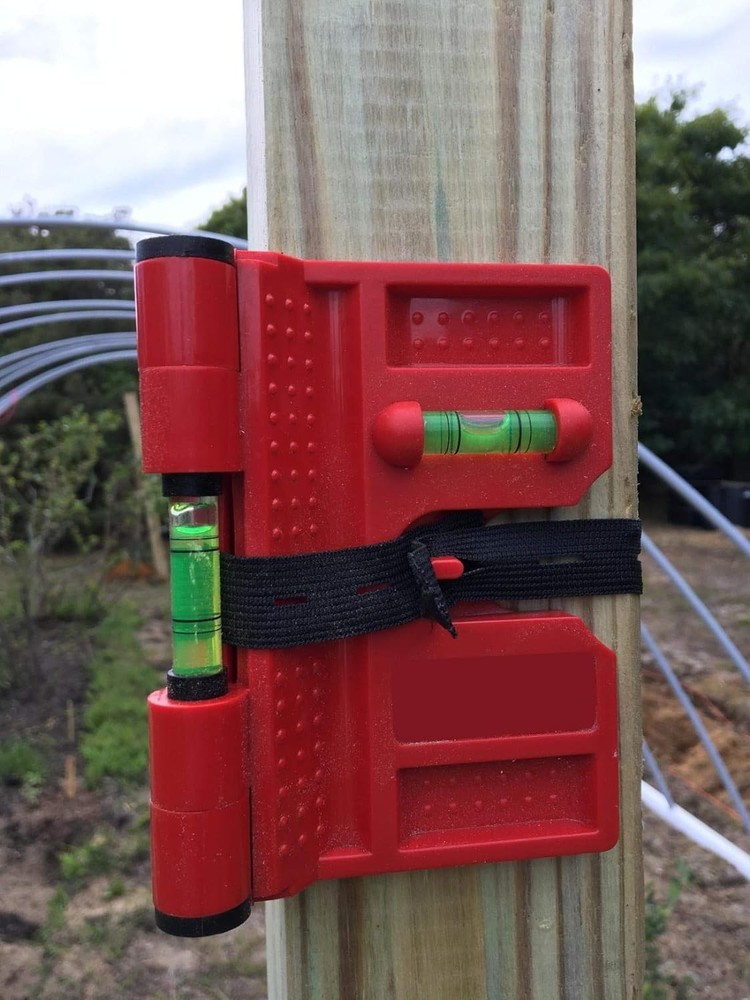 2 Pack Folding Magnetic Post Level Tool for Pipe Beam Fence Alignment