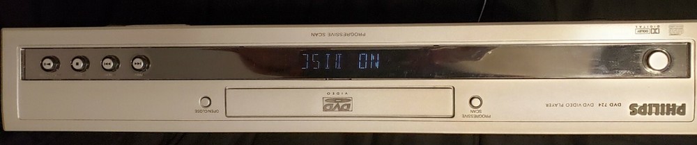 Philips DVD724 DVD Player - Original Box & Manual - No Remote - TESTED
