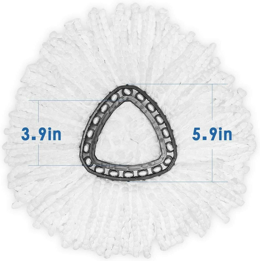 4x Replacement Microfiber Mop Head Easy Clean Wring Refill For O-Cedar Spin Mop