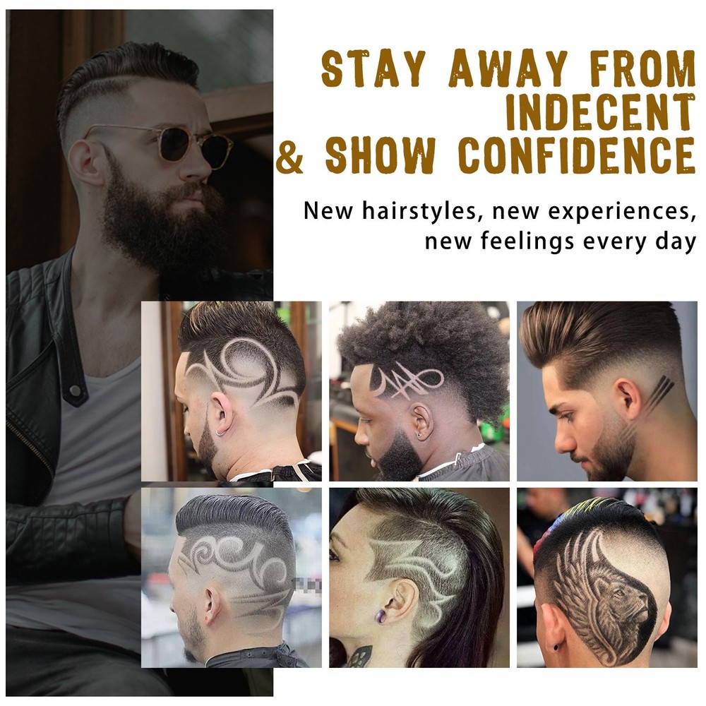 Barber Salon Cordless Clipper - Professional Titanium Blade Beard Trimmer