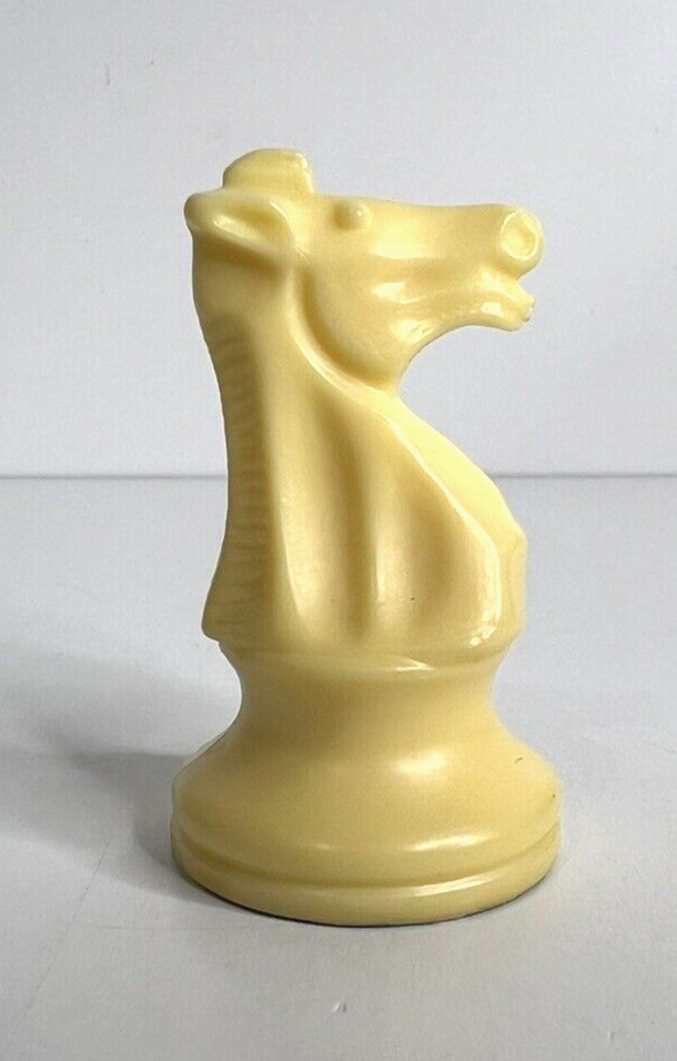 White Knight Replacement Chess Piece Felted Bottom 2.25" Tall