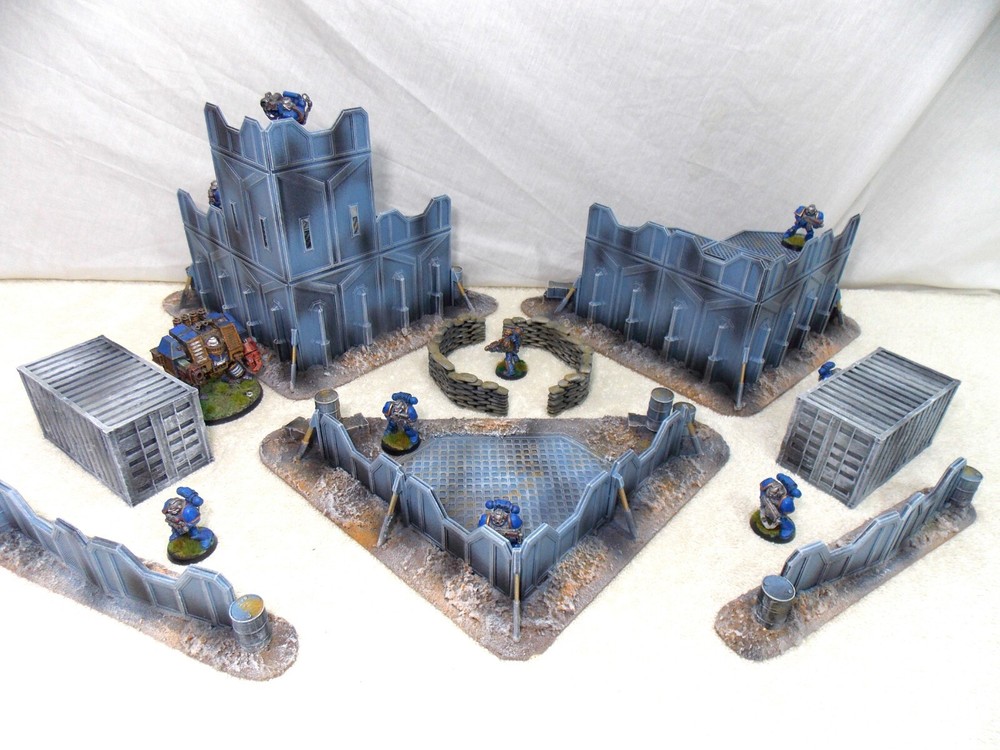 WARGAMING TERRAIN PAINTED BUNDLE 9 PIECE SET...ADVANCE ORDERS