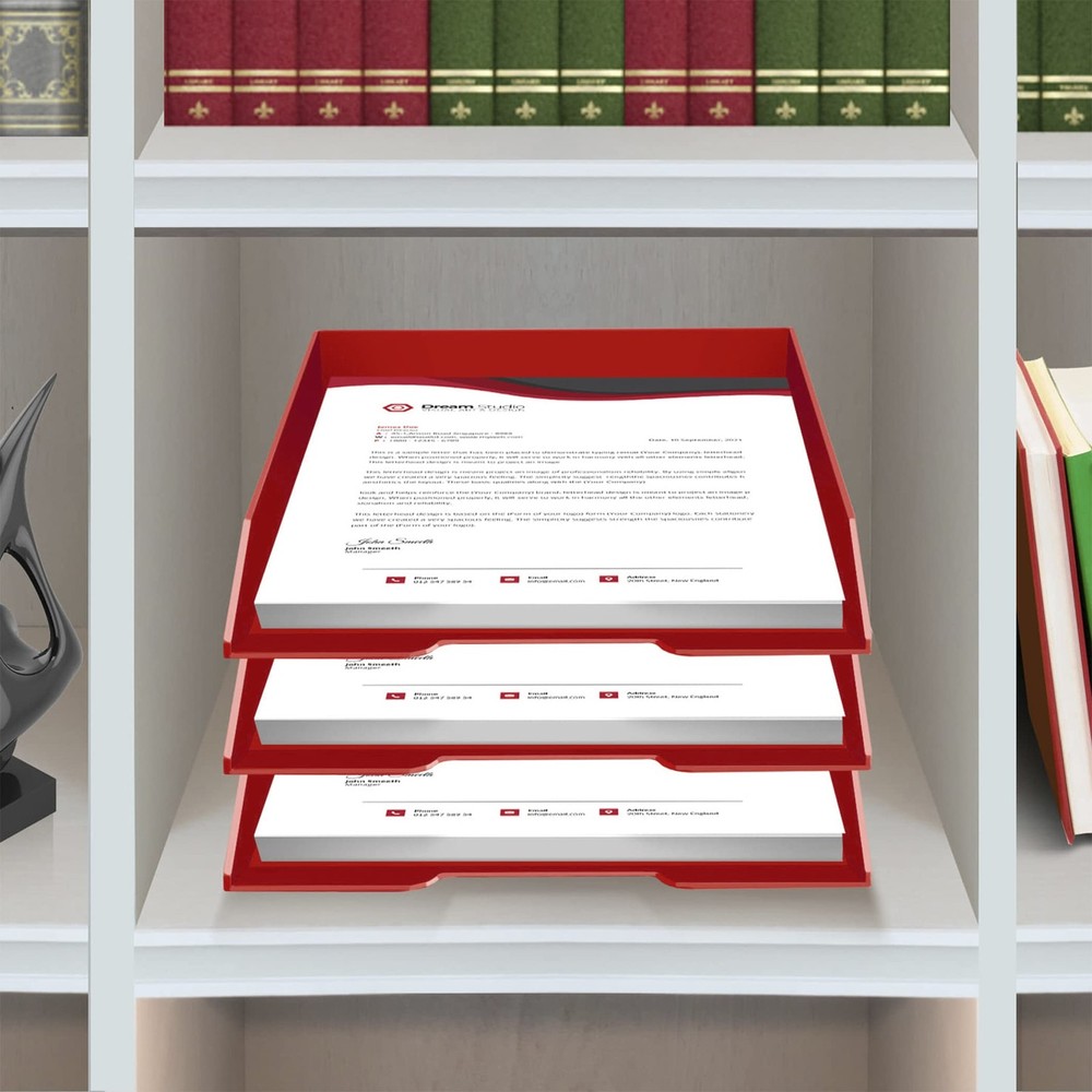 Stackable Letter Tray Front Load, Letter Size, Stacking Document Desk Office ...