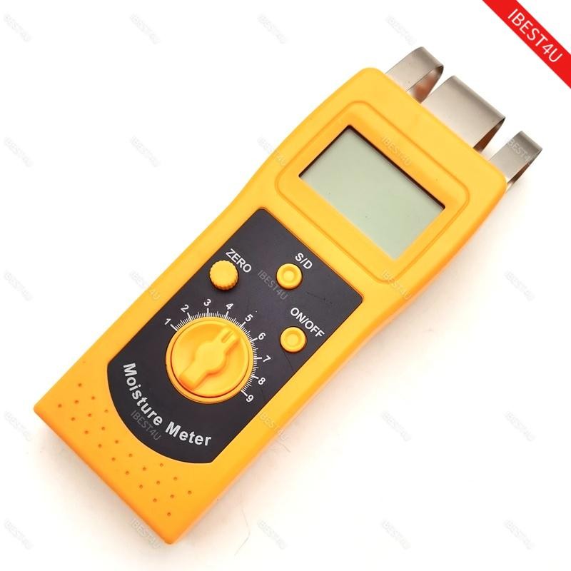 Textile Moisture Meter Tester for Cotton Clothes Yarn Wool Material Analyzer