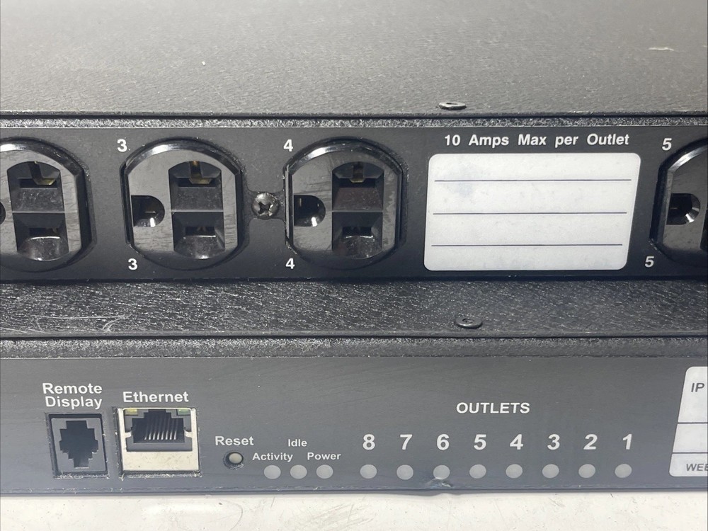 Geist Switched Rack PDU 8 Outlet Network Managed Power Distribution Unit