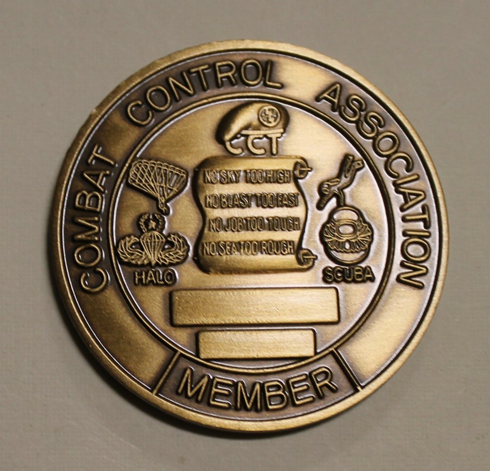 Combat Control Team Association Special Operations Air Force Challenge Coin