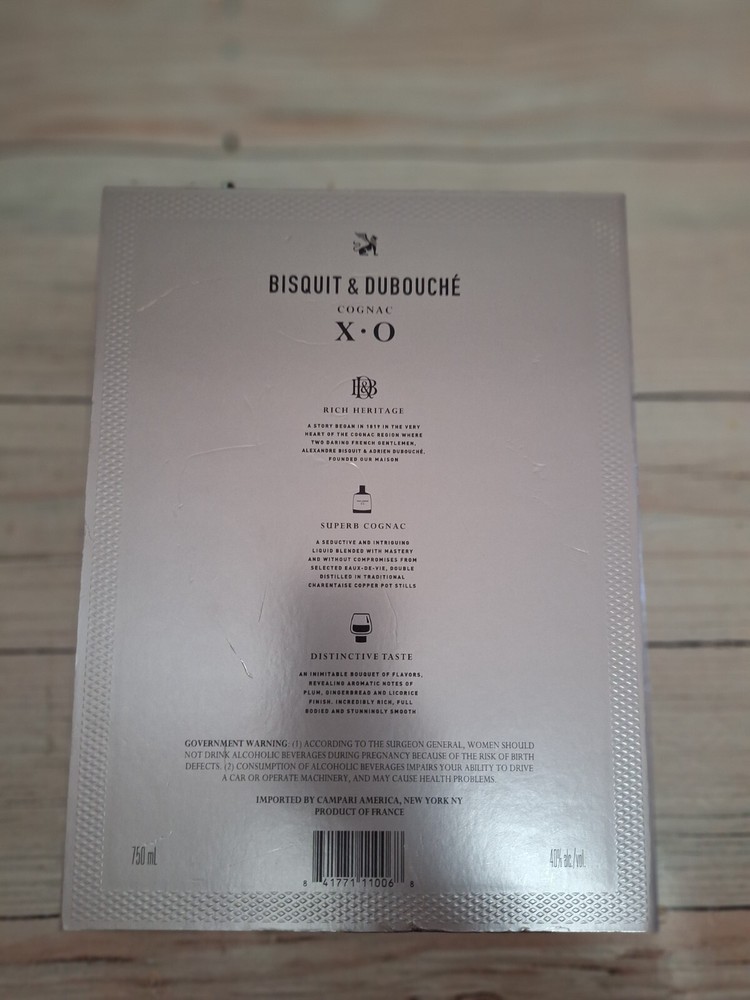 Bisquit & Dubouche Cognac X.O empty Box