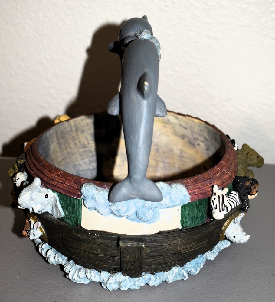 Dolphin Handled Noah's Ark Basket