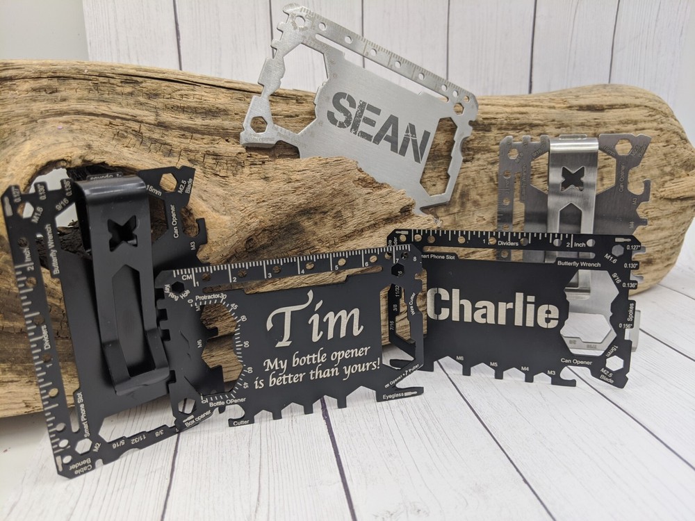 46 in 1 Credit Card Multi Tool - Personalized - Laser Engraved Multi Tool!