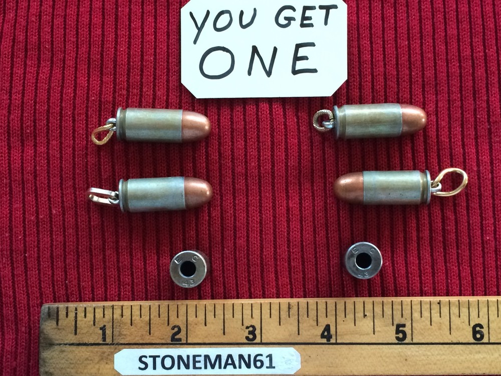 BULLET PENDANT 1943 Dated Keyring Safe Empty Read Description