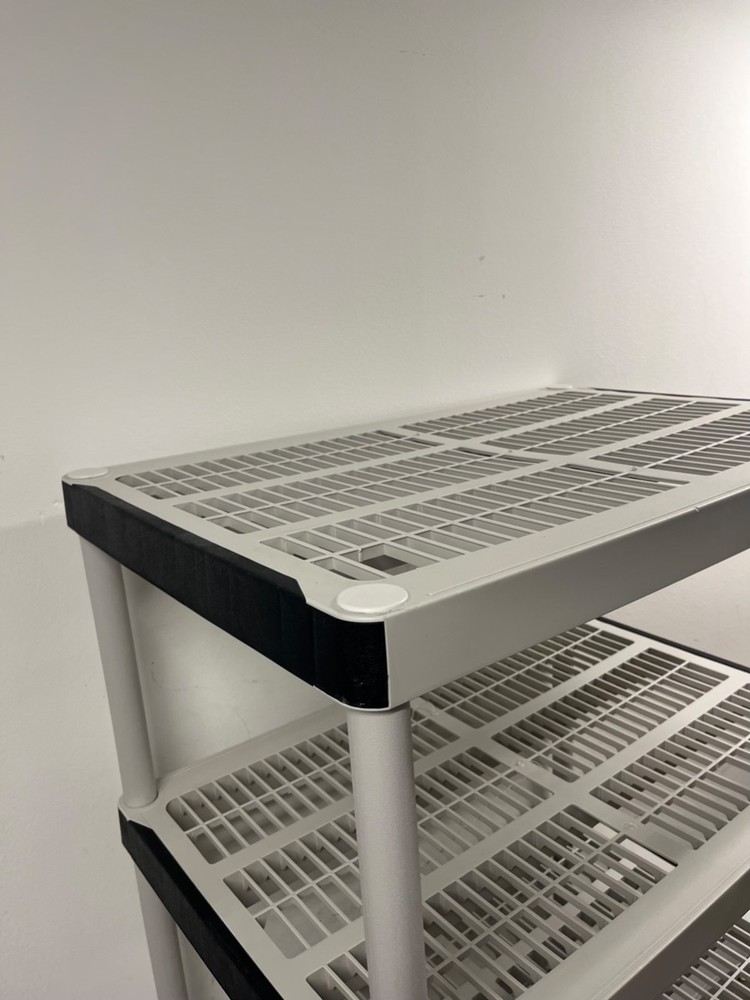 5-Tier Easy Assembly Multi-Purpose Plastic Storage Shelving Unit