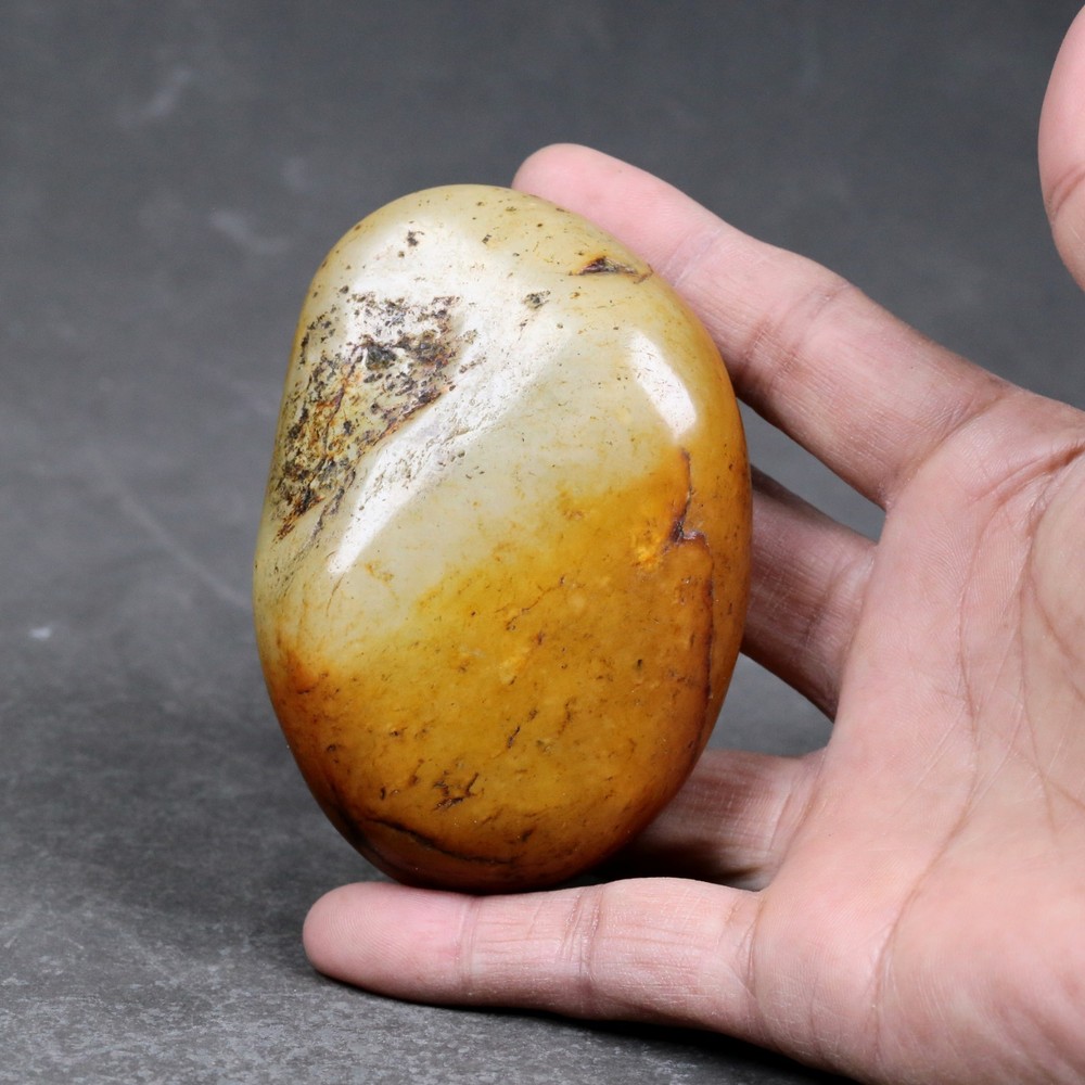 299G Certified 100% Hetian jade(Nephrite) Raw stone 和田玉原石