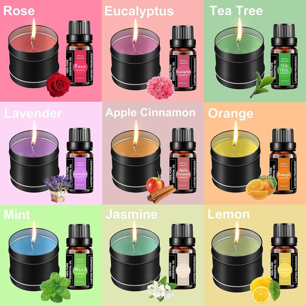Complete Candle Making Kit With Wax Melter, 3.0lbs black