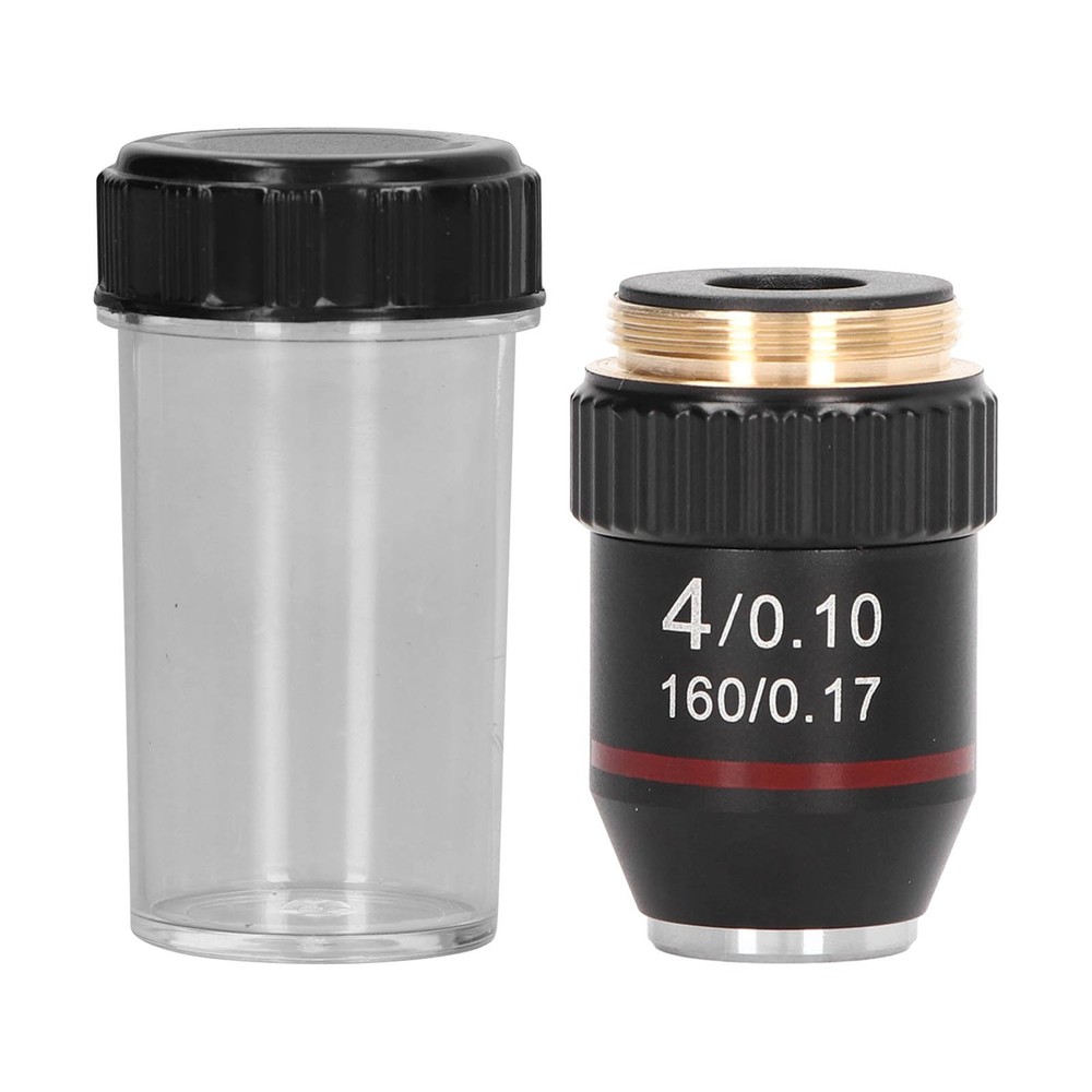 Achromatic Microscope Objective 4X High Magnification Lens 20.2mm Interface