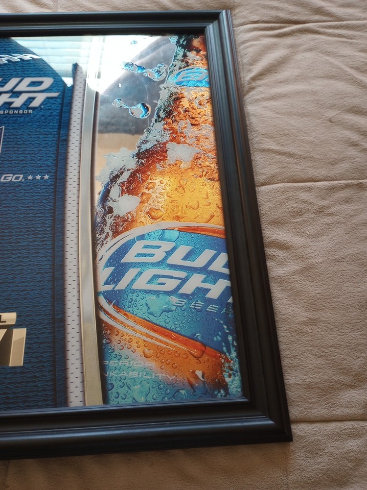 Bud Light Superbowl XLVI Mirror 32 " X 28"