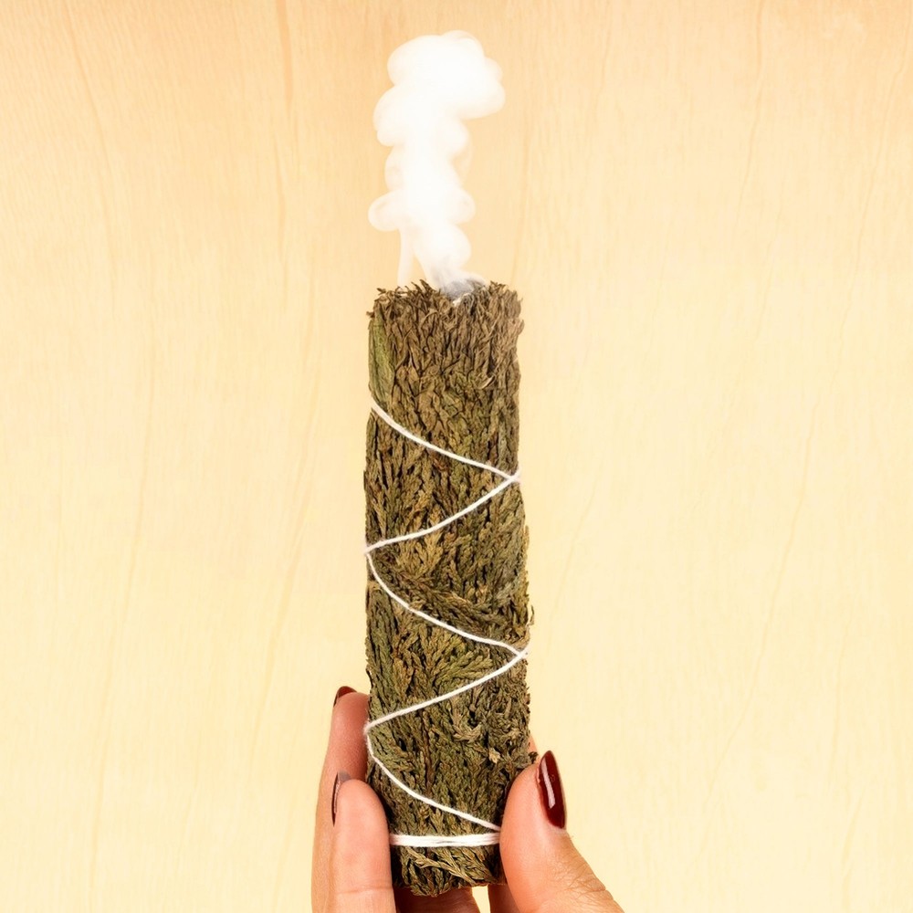 Cedar Smudge Stick – 4” Cedar Bundle for Home Cleansing, Energy Healing, Meditat