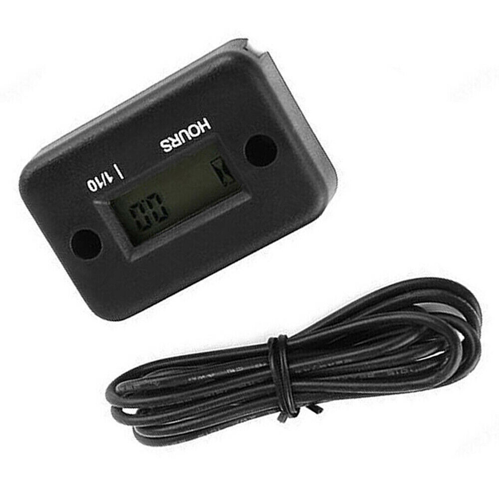 Small Waterproof Digital Hour Meter For Lawn Mower Generator Motorcycle ATV