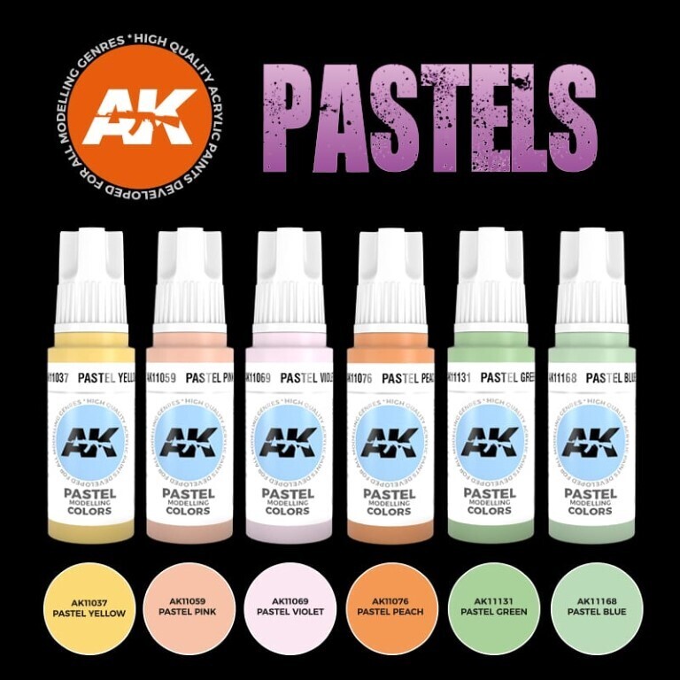 AK Interactive: Pastel Colors - Paint Set - AK11607