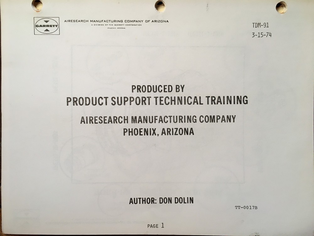 TroubleShooting the TPE331 Engine from the Cockpit booklet