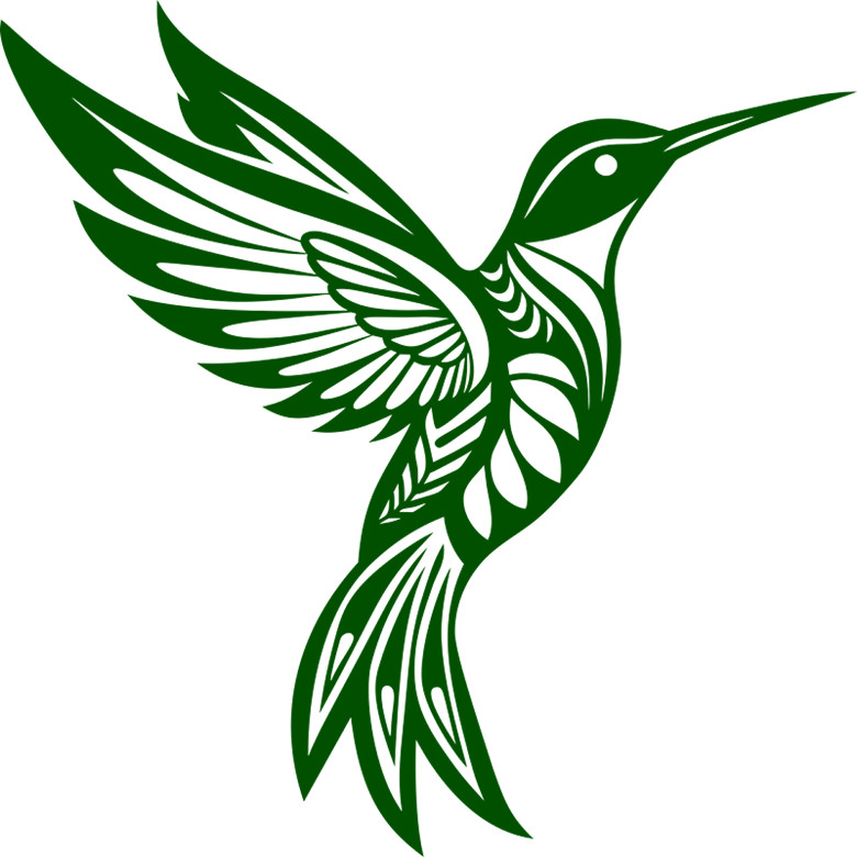 30 Custom Green Inspiration Bird Personalized Address Labels
