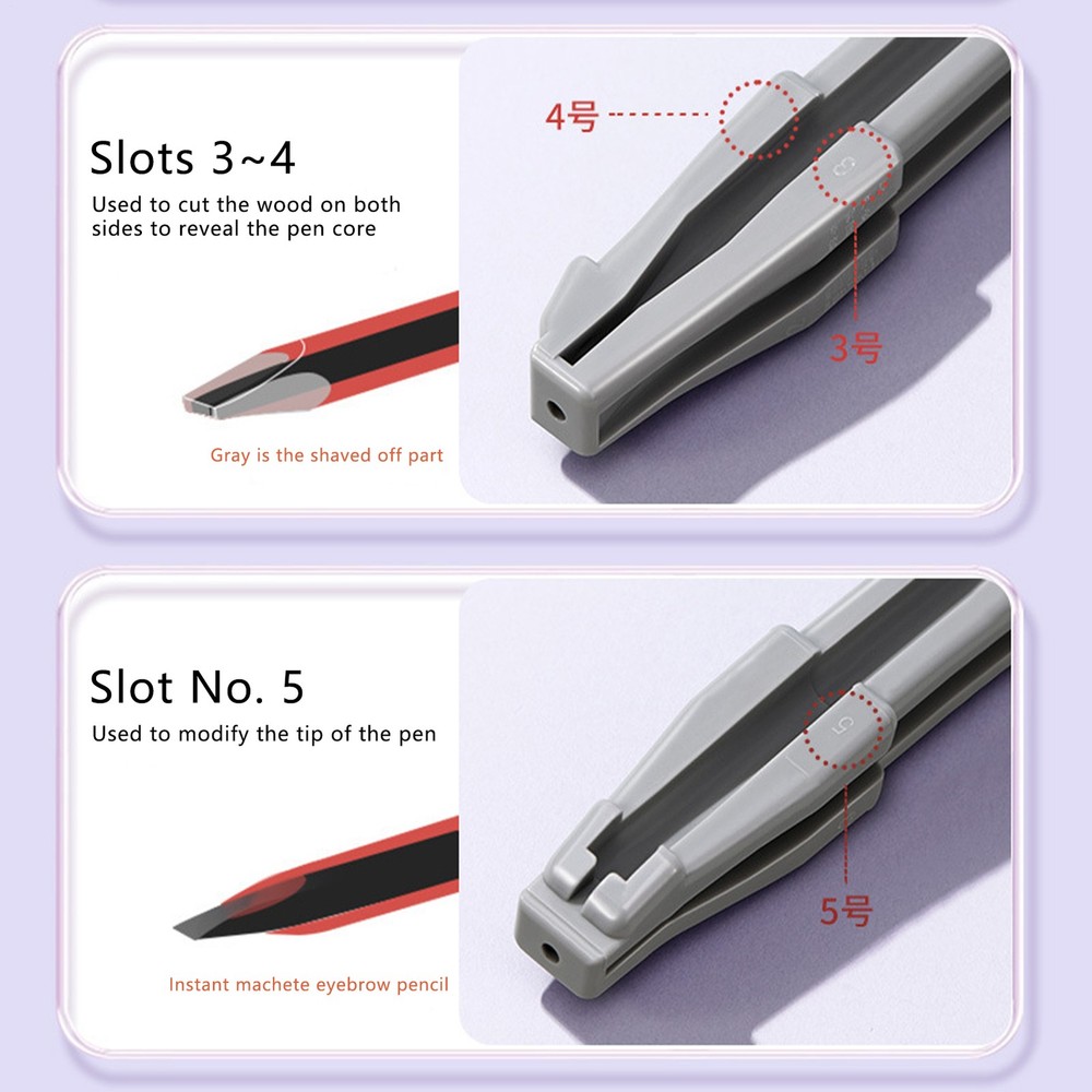 Cosmetic Pencil Sharpener Eyebrow Sharpening Pencil Tool For Precise And Smooth