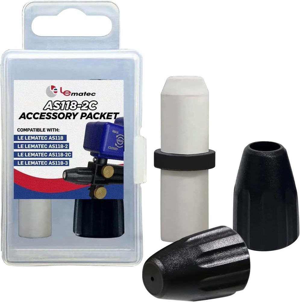 Sandblaster Accessory Kit Ceramic Nozzle Tips Dust Covers for AS118-2C