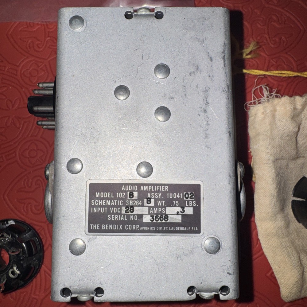 NEW Bendix Model 102B Audio Amplifier, Tested (AP13)