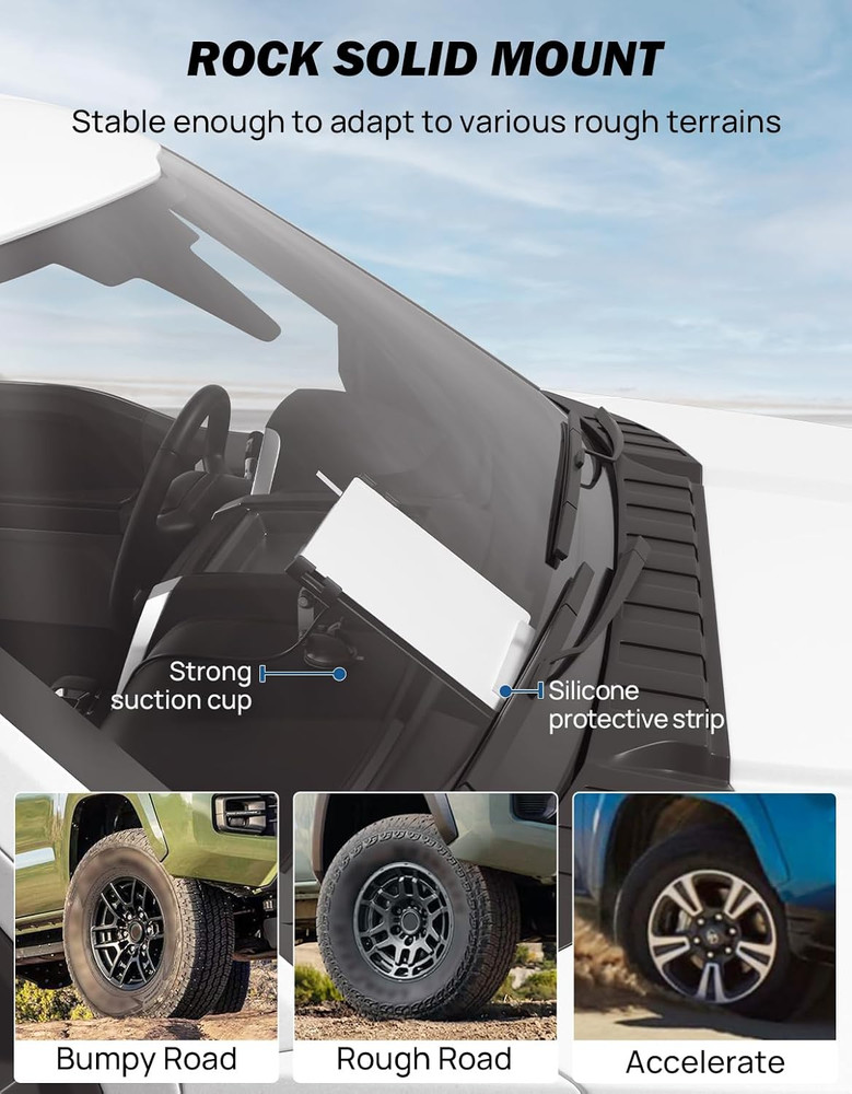 Starlink Mini Dash Mount Suction Cup Wider Adjustable Angle Car for Dashboard