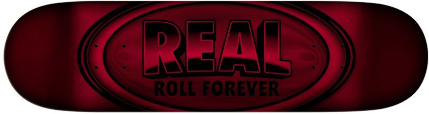REAL DBX Basalt Construction Oval Red Foil 8.38 Skateboard Deck