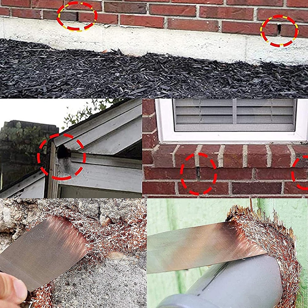 Copper Mesh Roll Rodent Mesh Copper Wool Rodent Copper Wire Mesh Copper Scree...