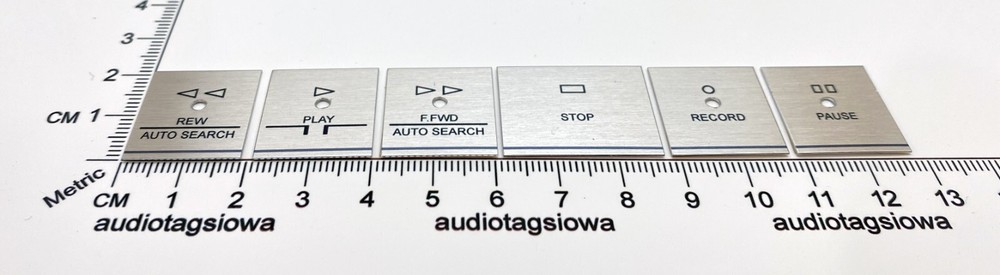Harman Kardon Cassette Function Button Labels Custom Made Set CD391 CD491