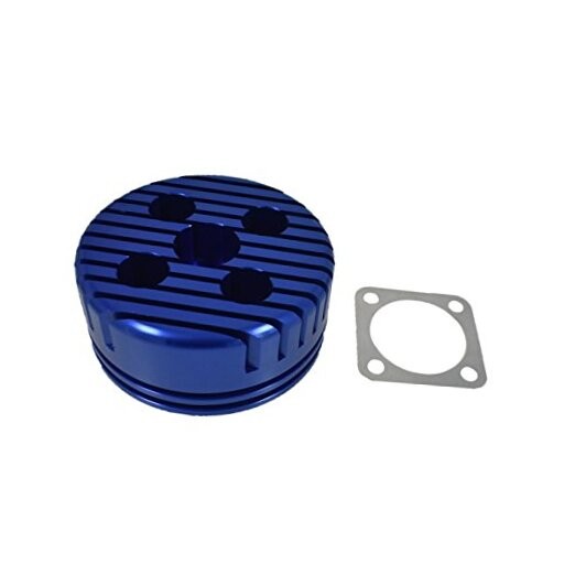 CNC Cylinder Head for Racing 66cc/80cc Engine (Blue) blue
