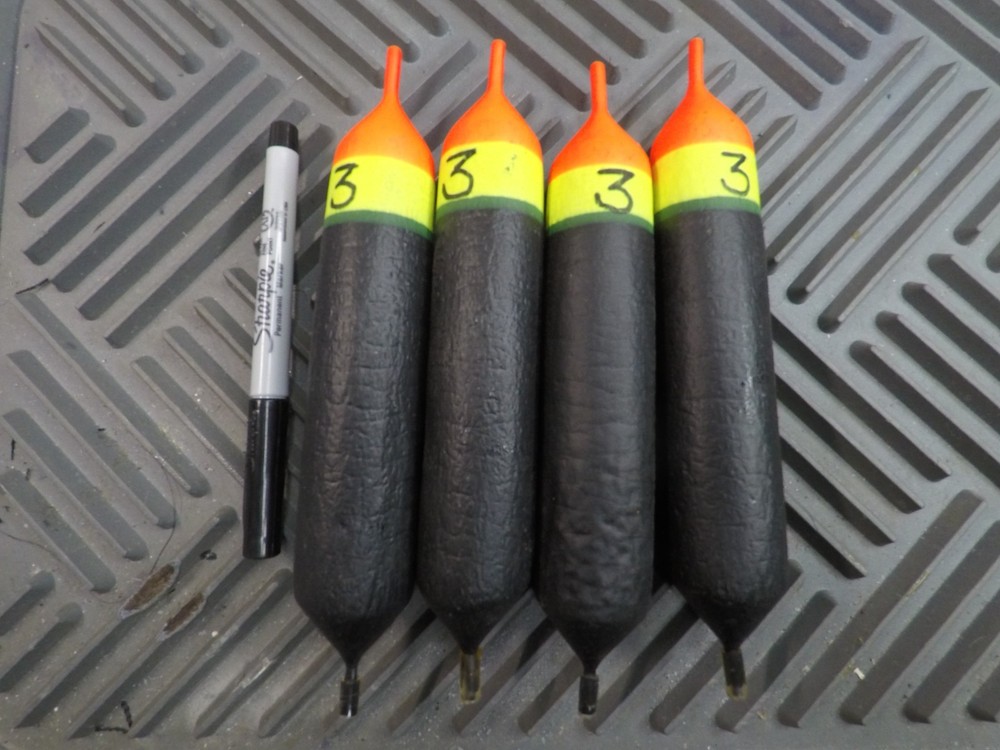 4- CATFISH slip floats made  3 oz.