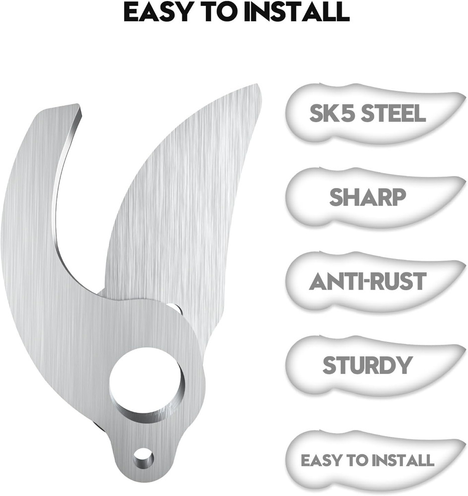 Electric Pruning Shears Replacement Blade, 1.4" Cutting Diameter, Only Compat...