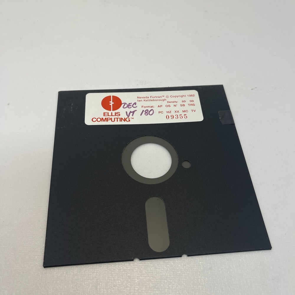 Ellis Computing Nevada Fortran for DEC Rainbow VT 180 Floppy Disc - Untested