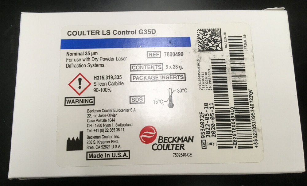 Coulter Laser Diffraction Particle Size Standards - 35 micron - Silicon Carbide