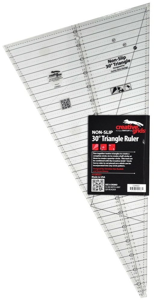 Creative Grids 30 Degree Triangle Quilt Ruler CGRSG1