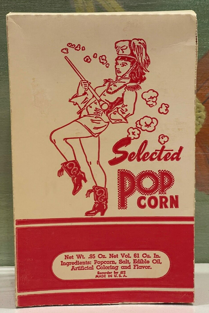 2045BK - Selected Pop Corn Box - Good with Coca Cola Logo & Majorette Graphics!