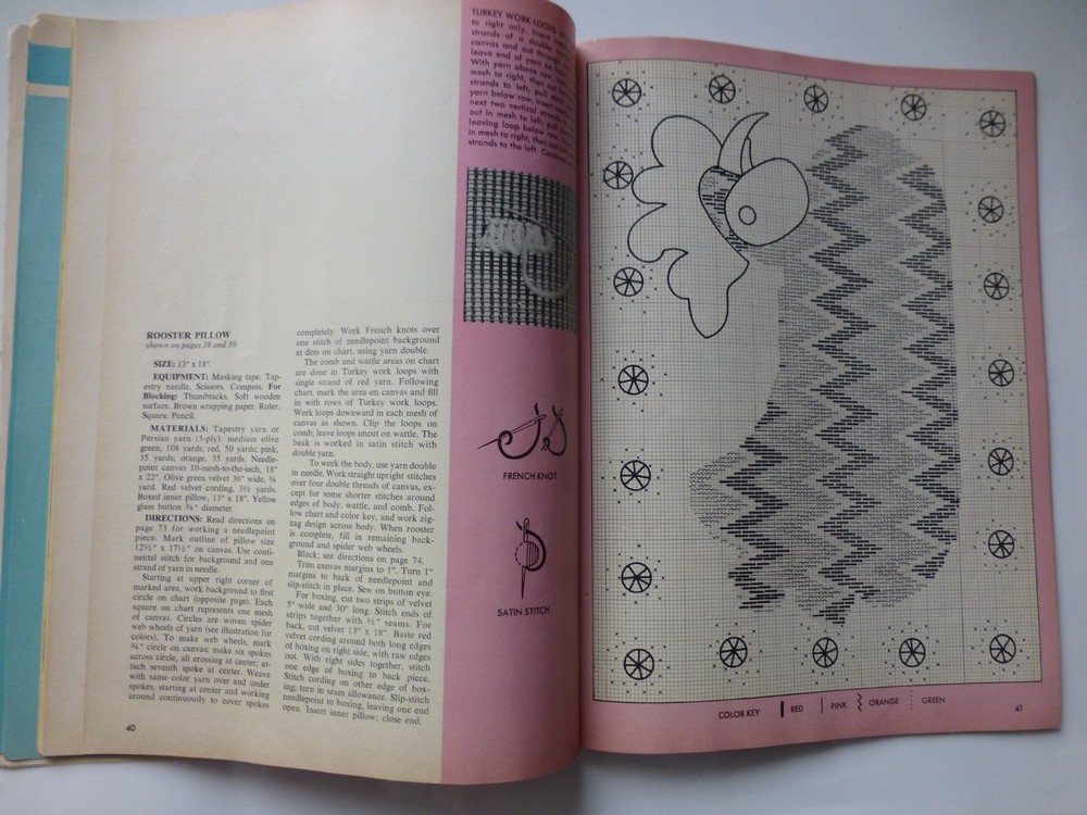 McCall's Needlepoint for Beginners Book 2 - 1972 - 24 Patterns