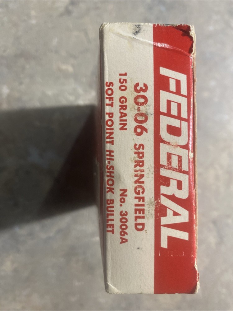 Federal 30-06 Springfield 150 Grain Soft Point HI-Shok Empty Box