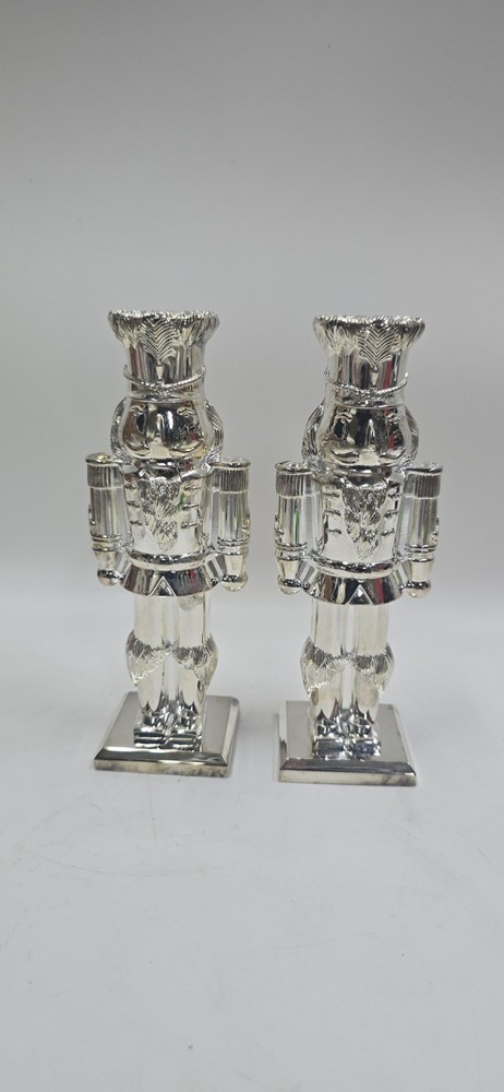 International Silver Co. Nutcracker Candlesticks 7 5/8"