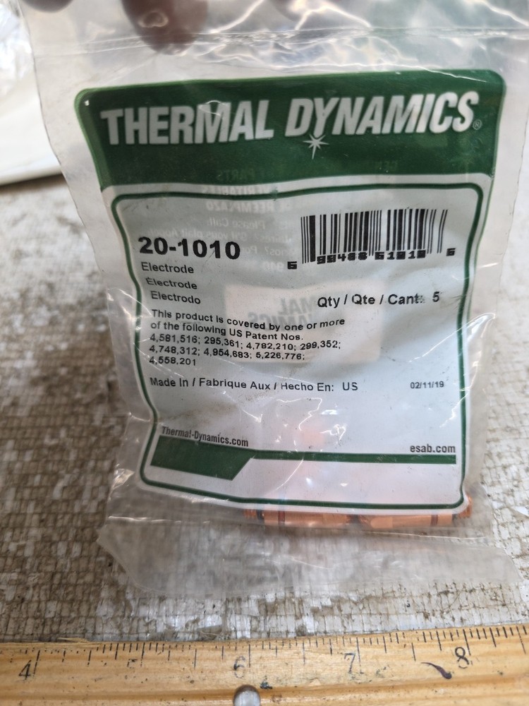 Thermal Dynamics 20-1010 Electrode 5 pack NEW IN PACKAGE