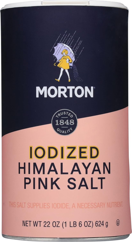 Iodized Himalayan Pink Salt, 22 Oz (2 Pack)