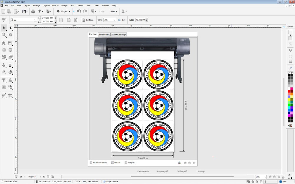 Highly Advanced Sign Maker Software for Vinyl Cutting & Printing VinylMaster DSR