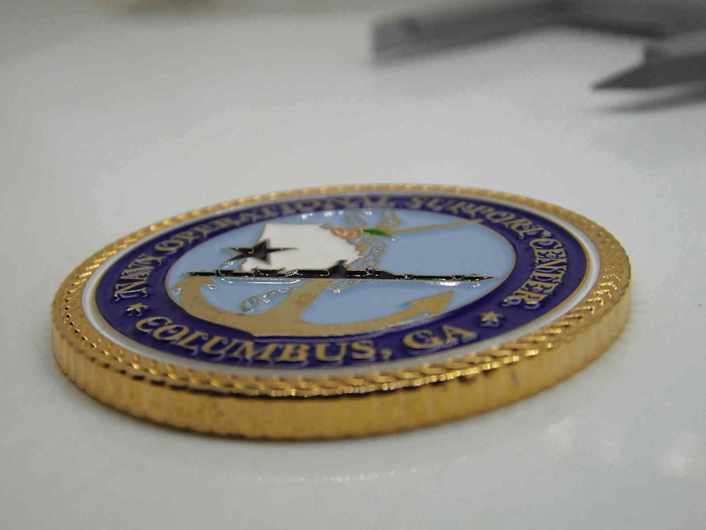NAVY OPERATIONAL SUPPORT CENTER COLUMBUS GA CHALLENGE COIN