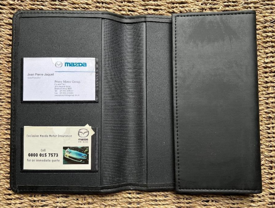 MAZDA OWNERS DOCUMENT HANDBOOK MANUAL WALLET ONLY